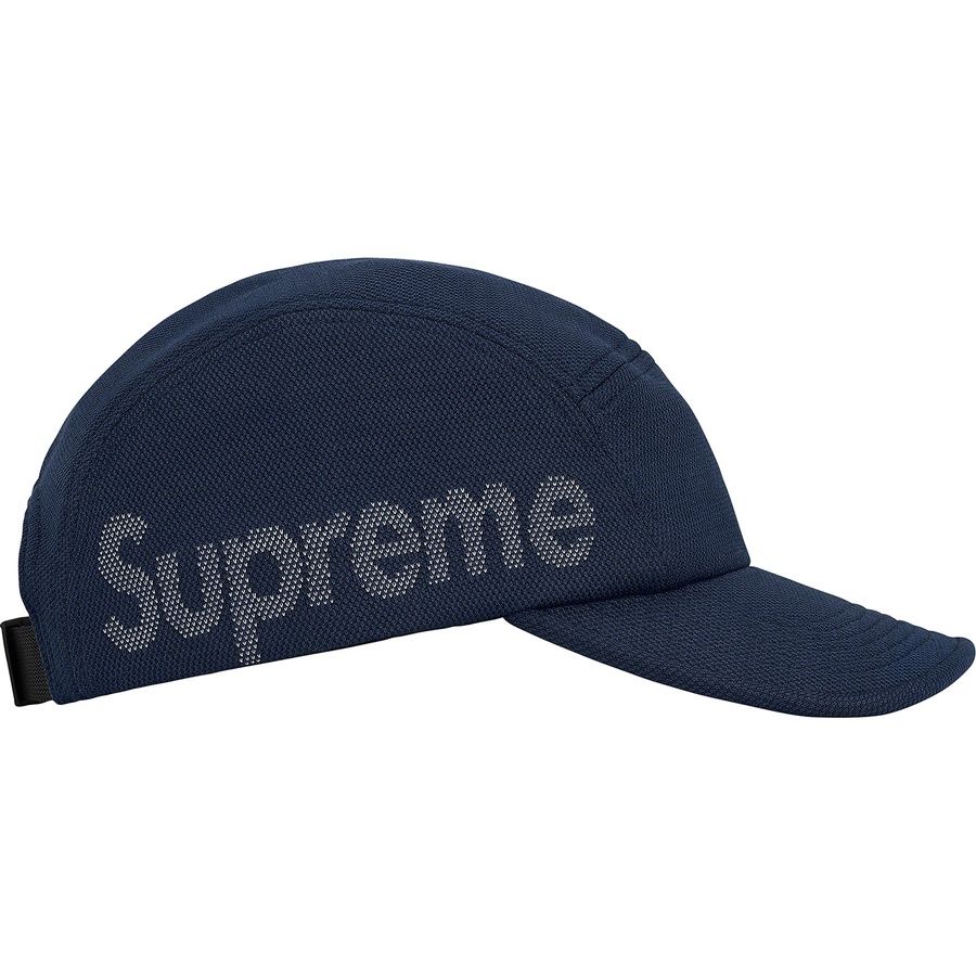 Supreme Jacquard Pique Camp Cap (SS21) - Navy - $54
