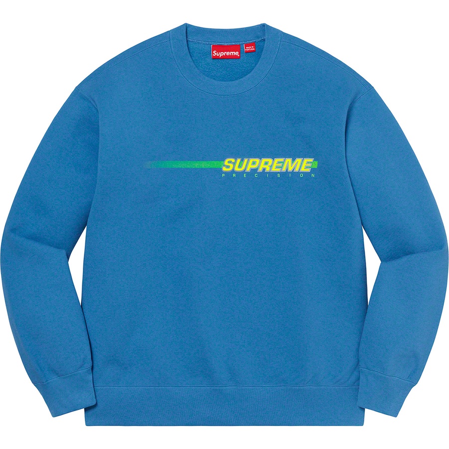 Supreme Precision Crewneck (SS21) - Pale Royal - $148