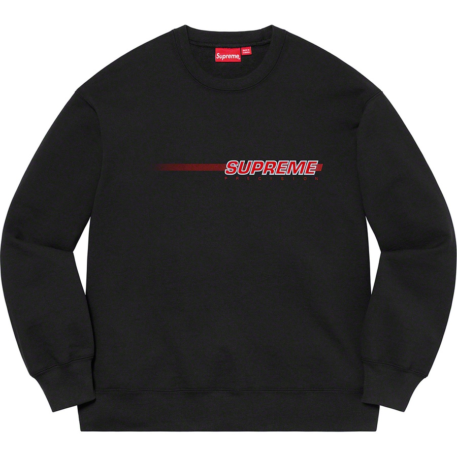 Supreme Precision Crewneck (SS21) - Black - $148