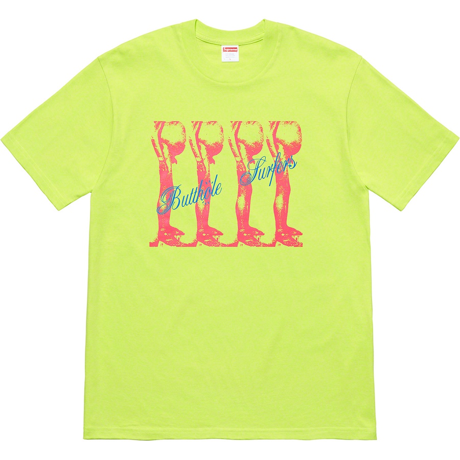 Supreme Supreme Butthole Surfers Tee (SS21) - Neon Green - $44
