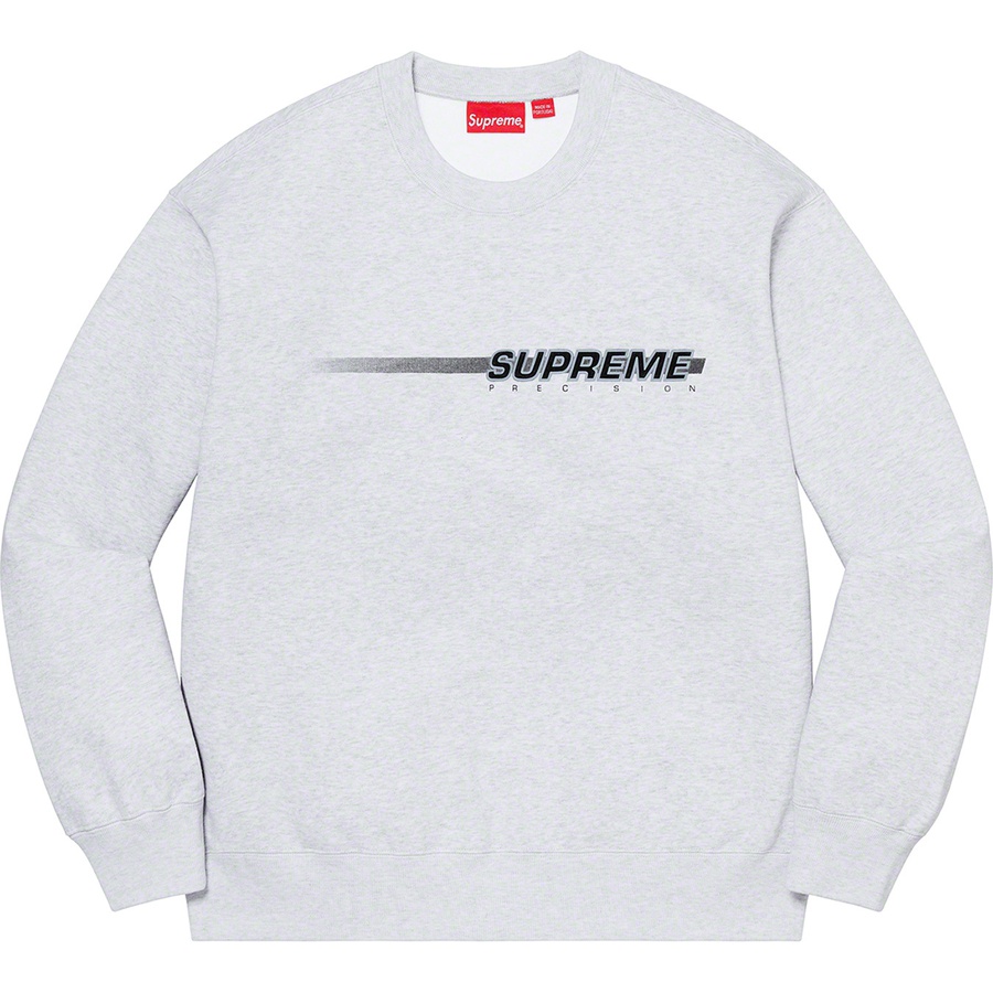 Supreme Precision Crewneck (SS21) - Ash Grey - $148