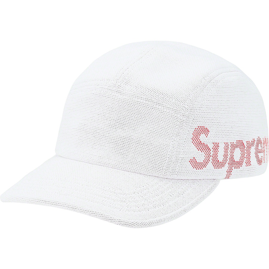 Supreme Jacquard Pique Camp Cap (SS21) - White - $54