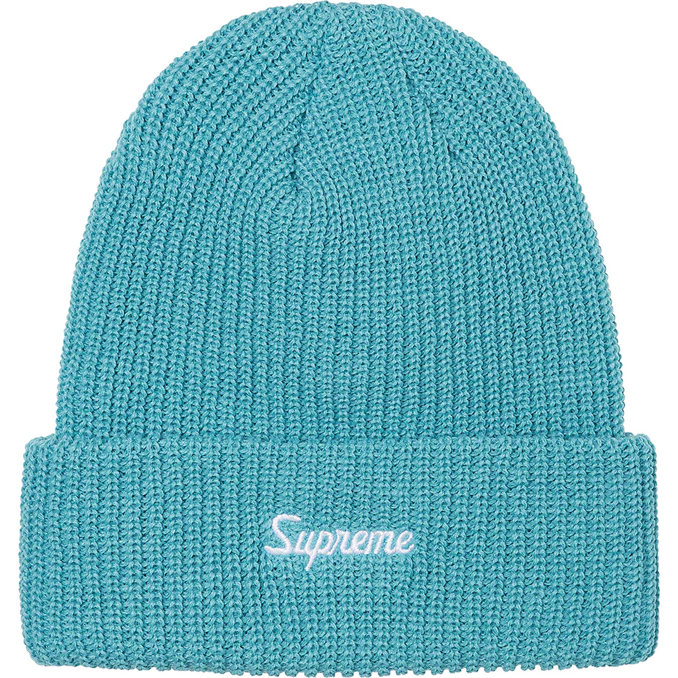 Supreme Loose Gauge Beanie (FW21) - Slate - $38