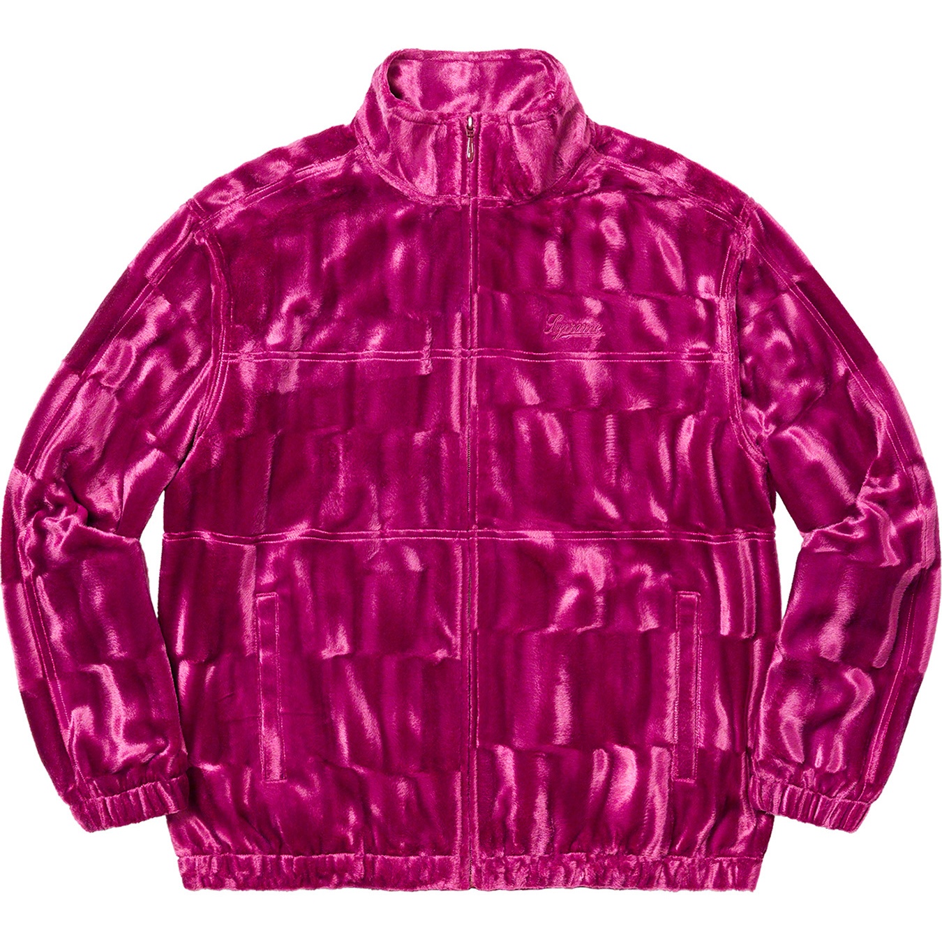 Supreme Velour Track Jacket (FW21) - Purple - $138