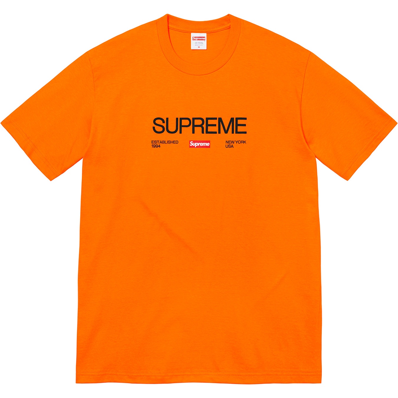 Supreme Est. 1994 Tee (FW21) - Orange - $38