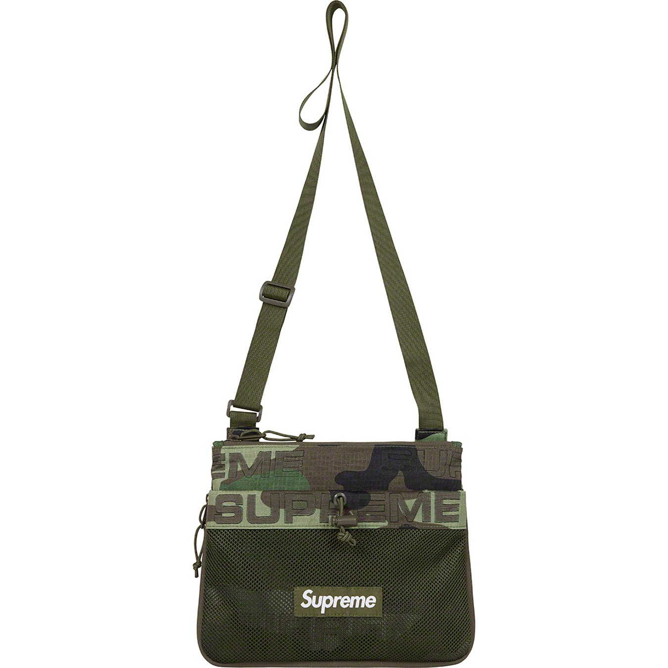 Supreme Side Bag (FW21) - Woodland Camo - $54