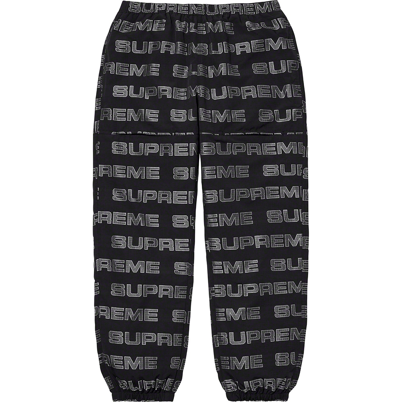 Supreme Logo Ripstop Track Pant (FW21) - Black - $138