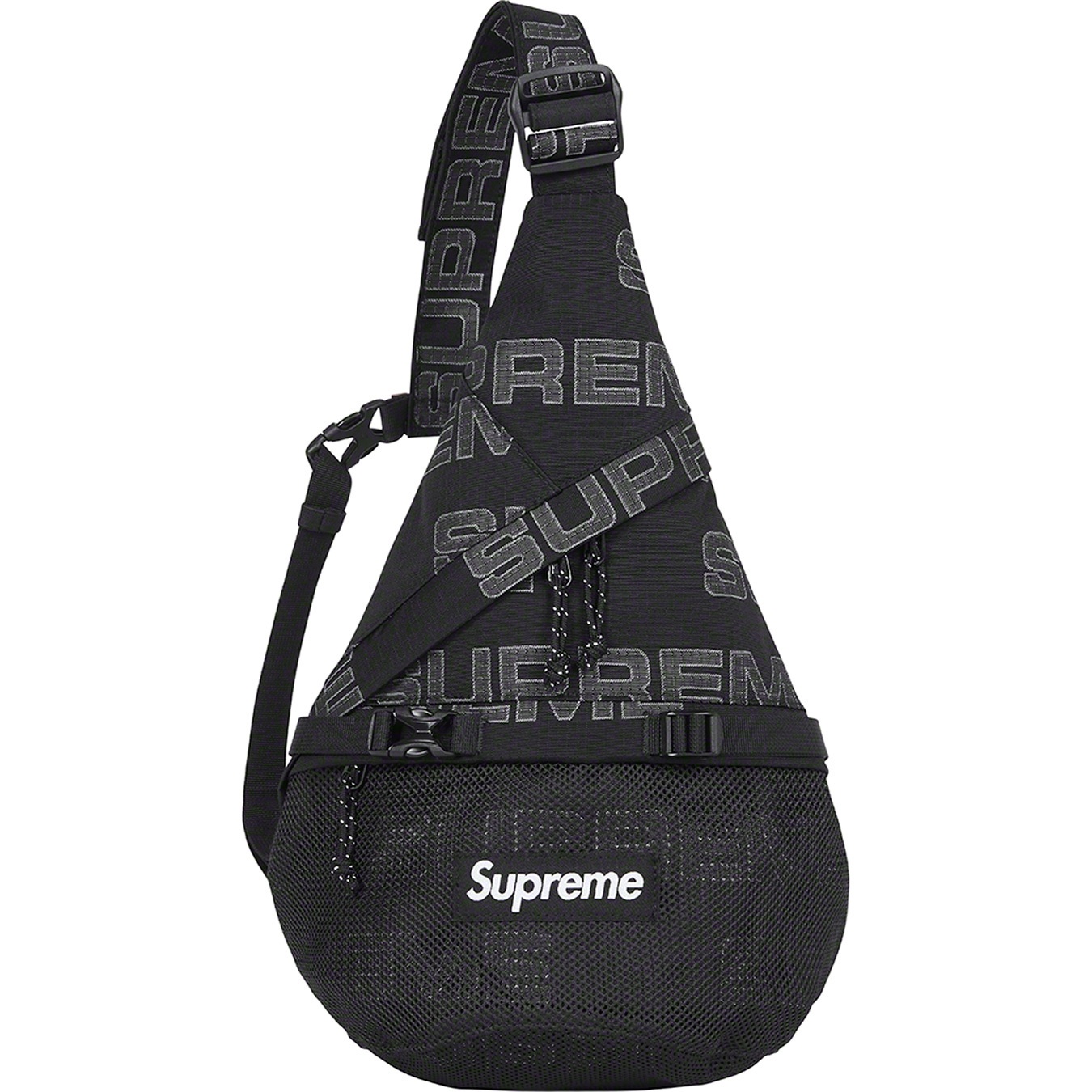 Supreme Sling Bag (FW21) - Black - $78
