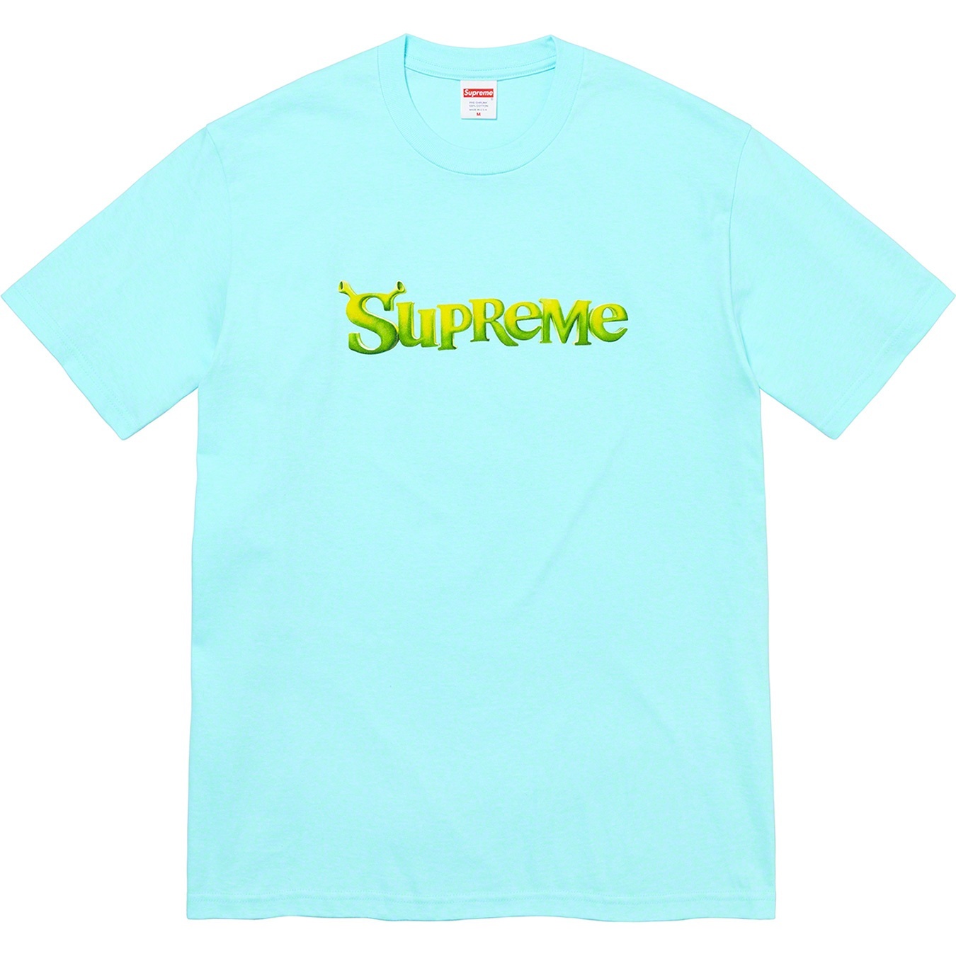 Supreme Shrek Tee (FW21) - Turquoise - $48