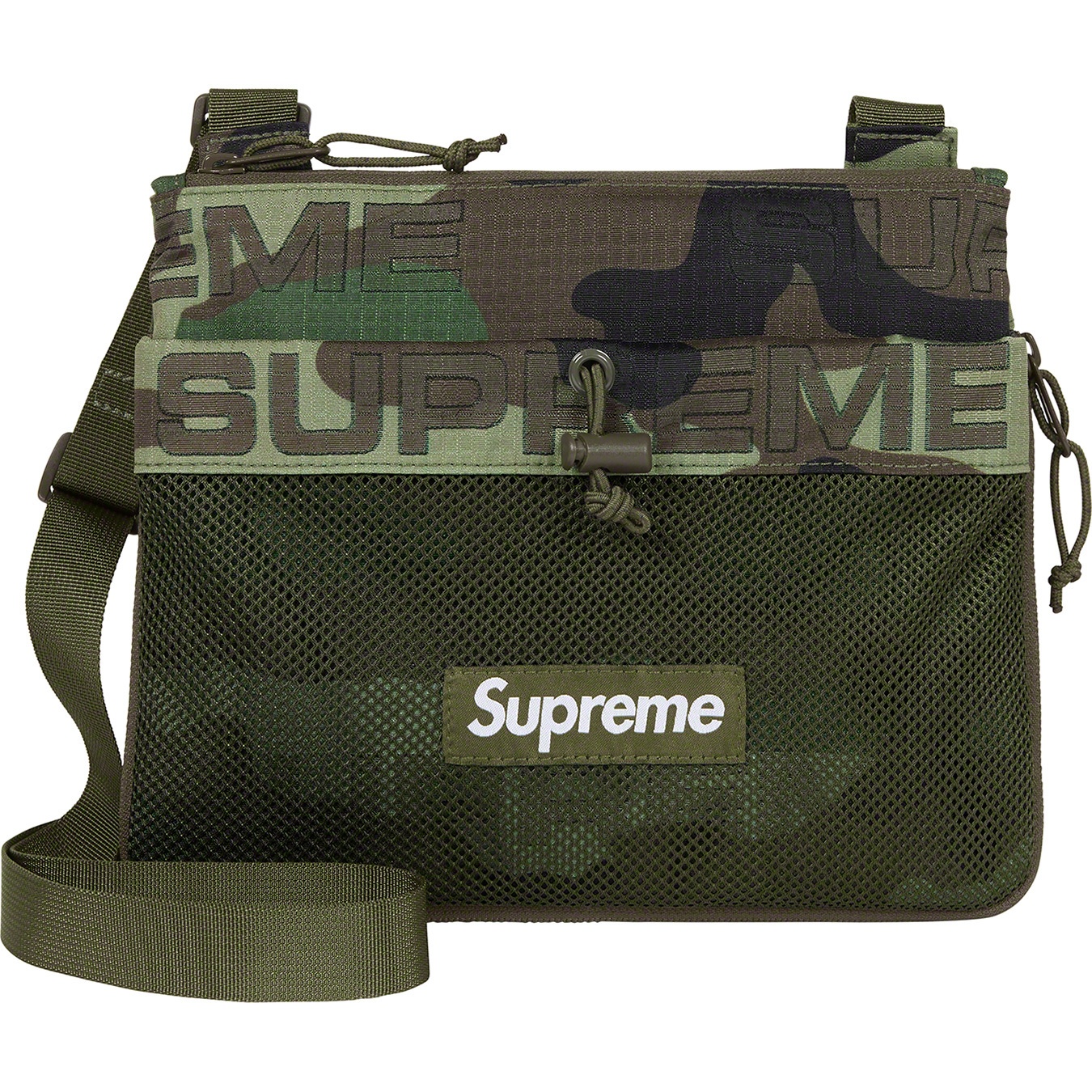 Supreme Side Bag (FW21) - Woodland Camo - $54