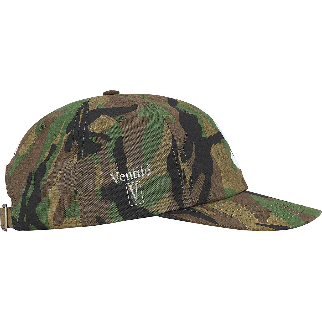 Supreme Ventile S Logo 6-Panel (FW21) - Swirl Camo - $54