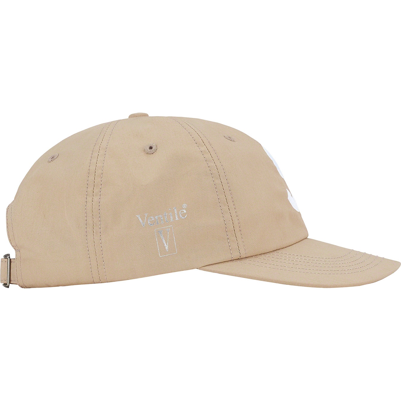 Supreme Ventile S Logo 6-Panel (FW21) - Stone - $54