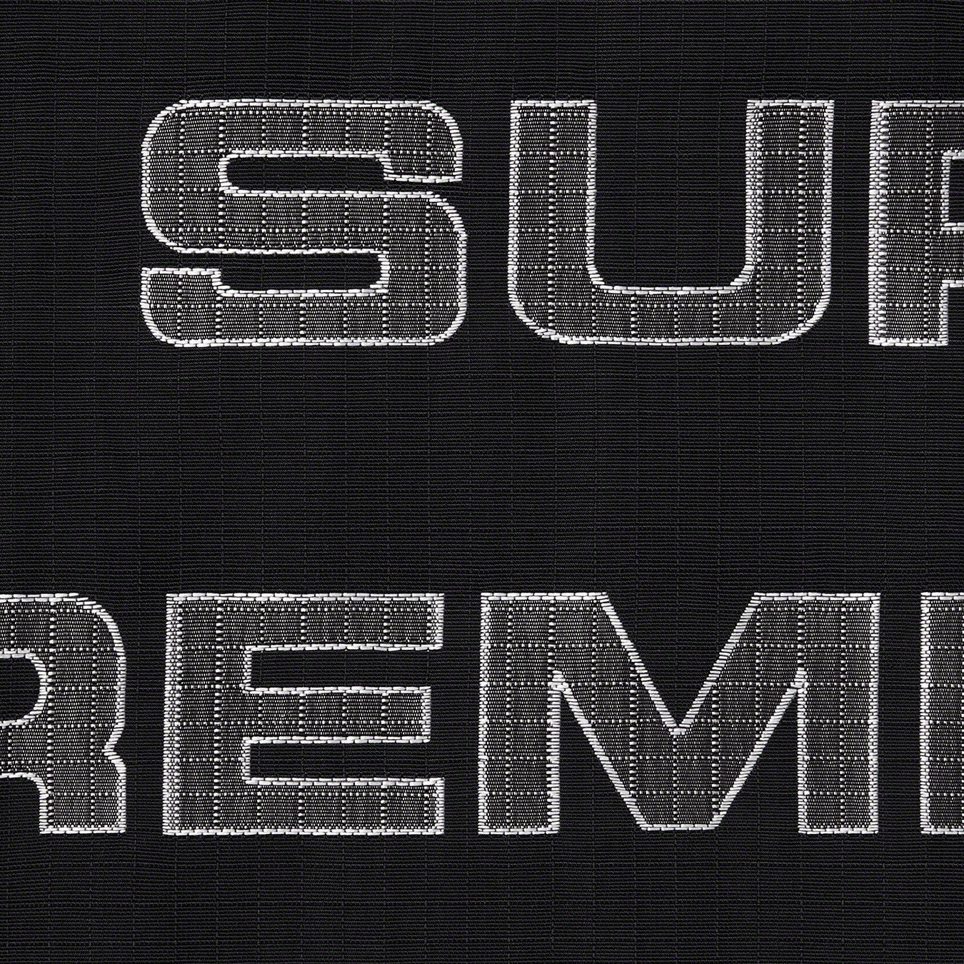 Supreme Logo Ripstop Hooded Track Jacket (FW21) - Black - $178