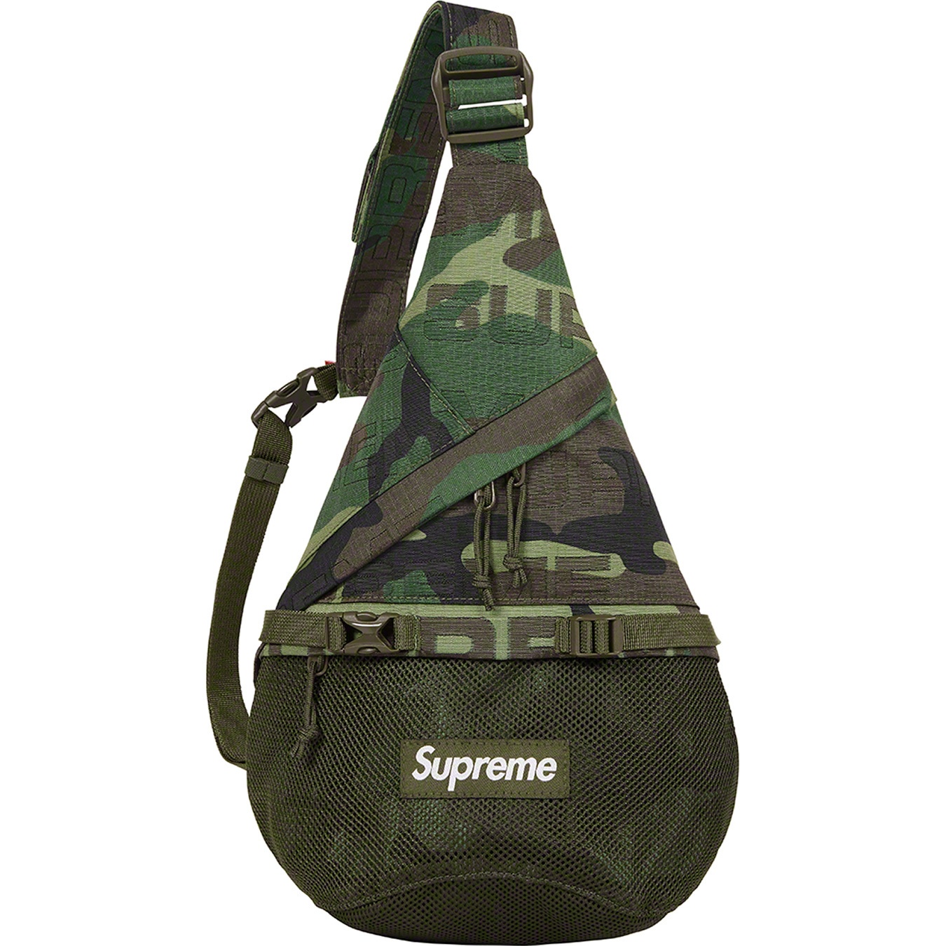 Supreme Sling Bag (FW21) - Woodland Camo - $78