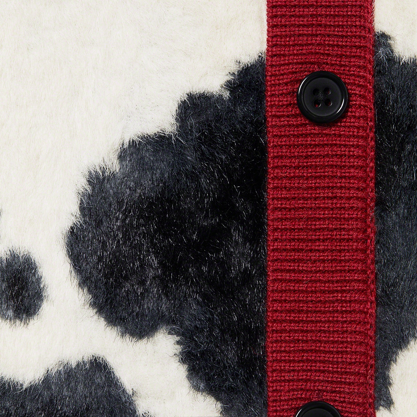Supreme Cow Print Cardigan (FW21) - Red - $178