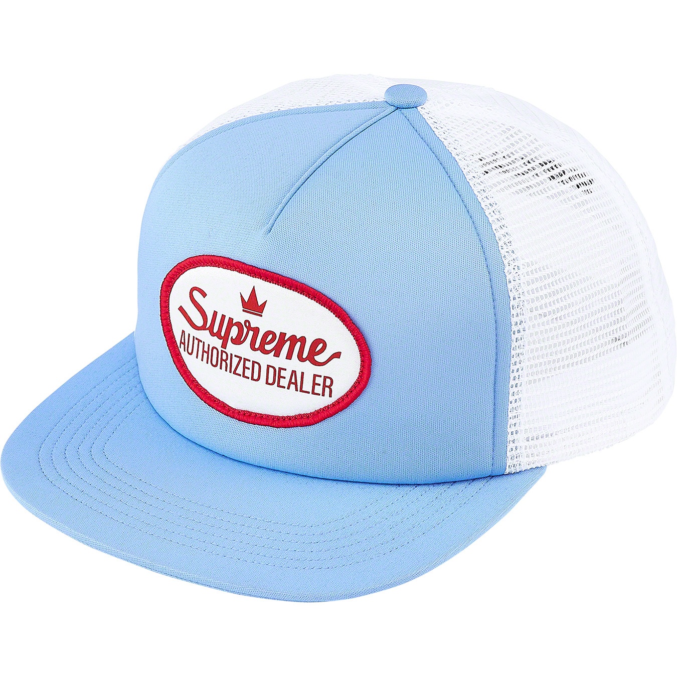 Supreme Authorized Mesh Back 5-Panel (FW21) - Light Blue - $42