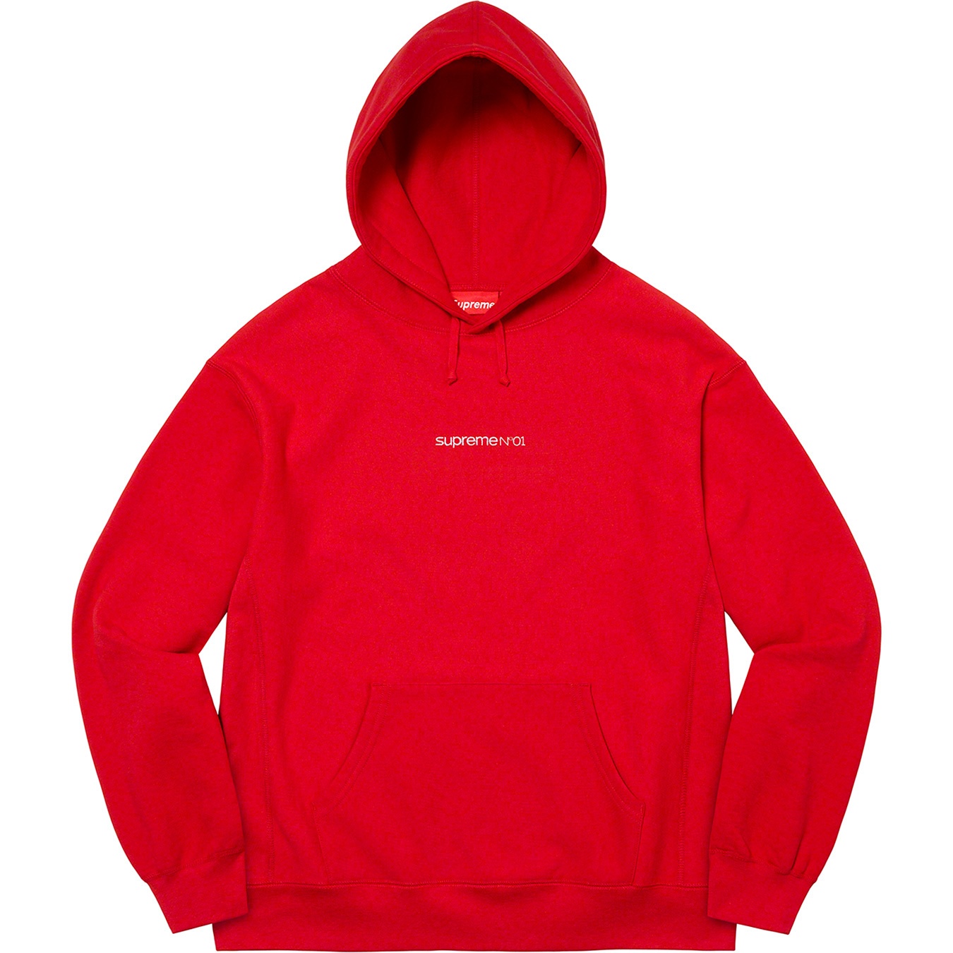 Supreme Number One Hooded Sweatshirt (FW21) - Red - $168