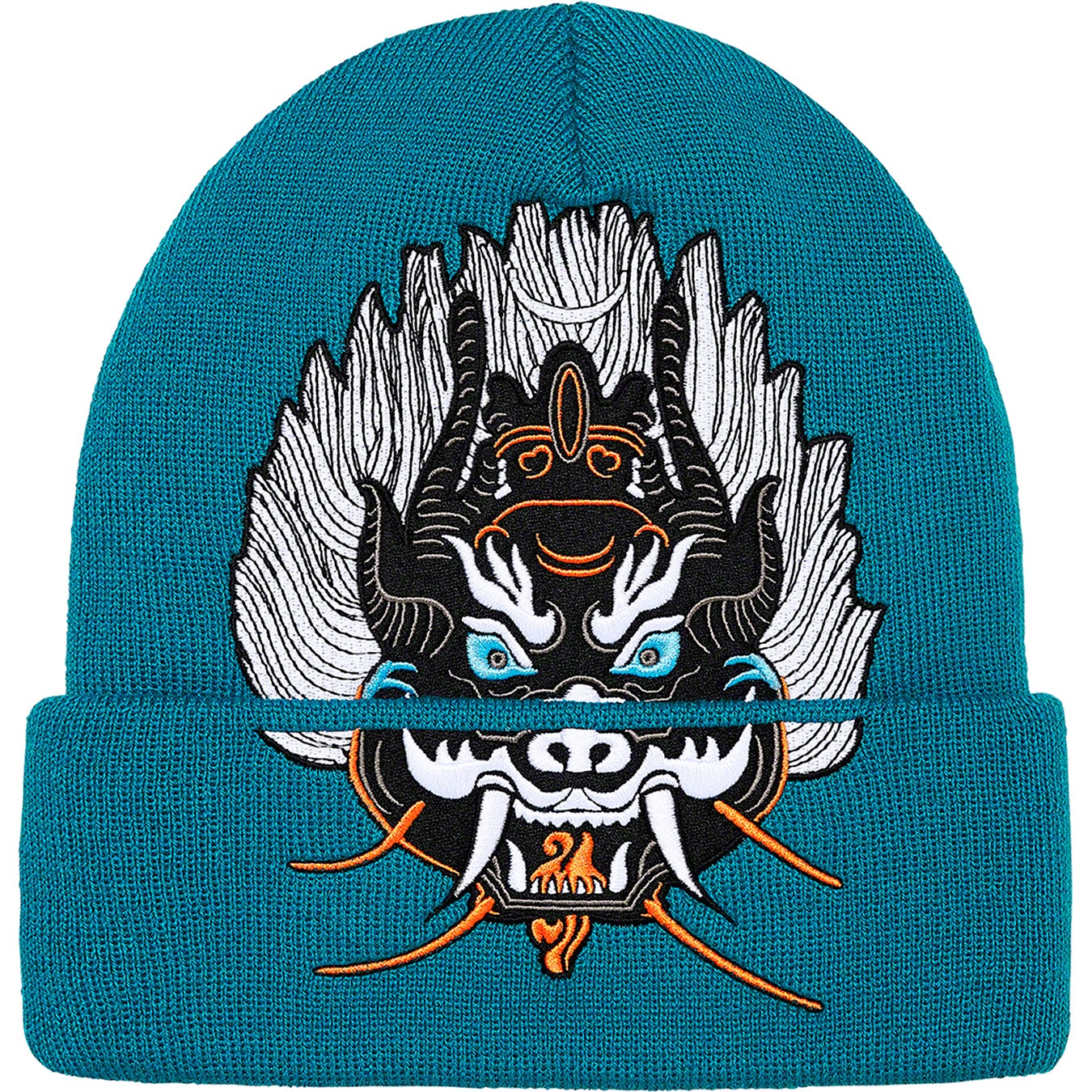 Supreme Demon Beanie (FW21) - Teal - $40