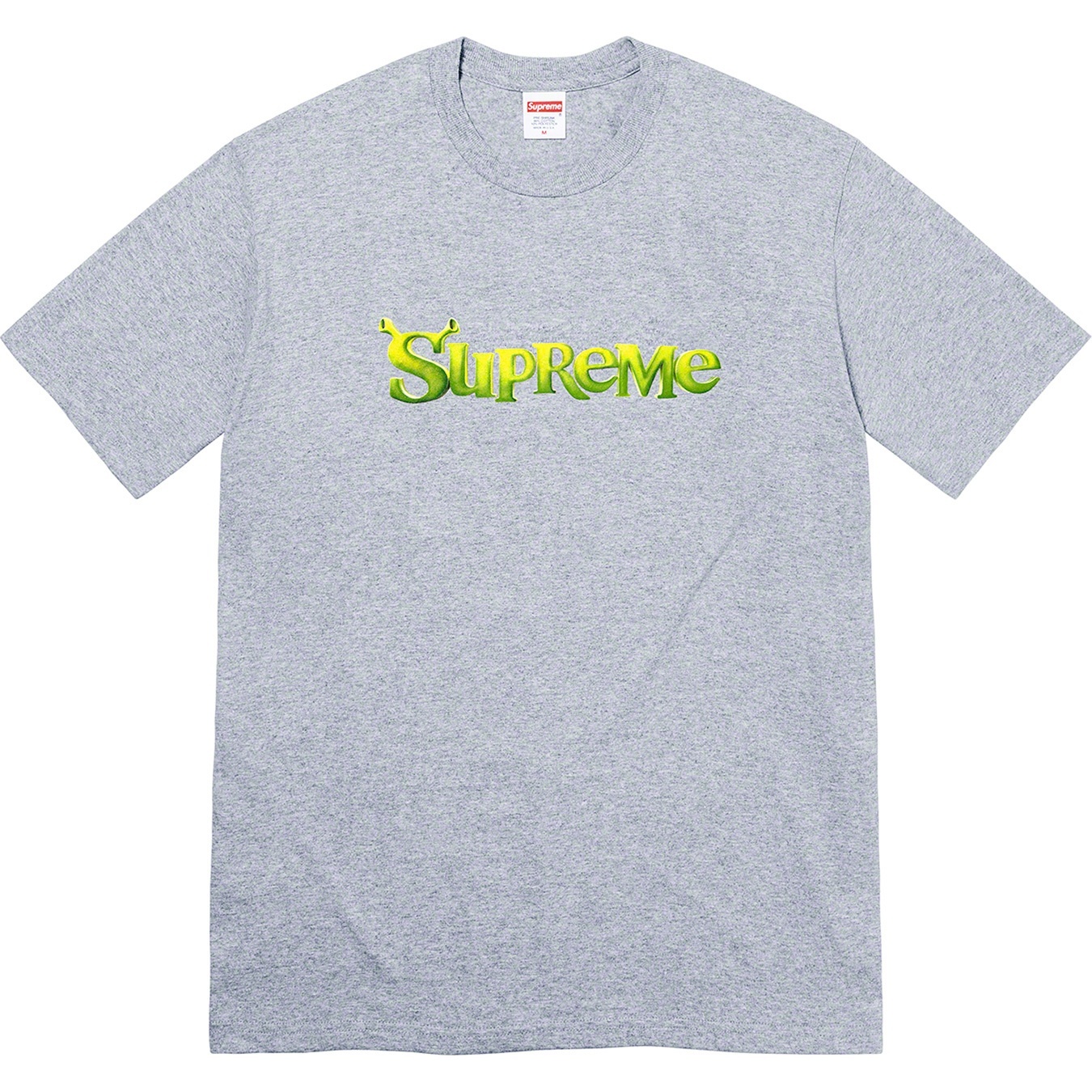 Supreme Shrek Tee (FW21) - Heather Grey - $48