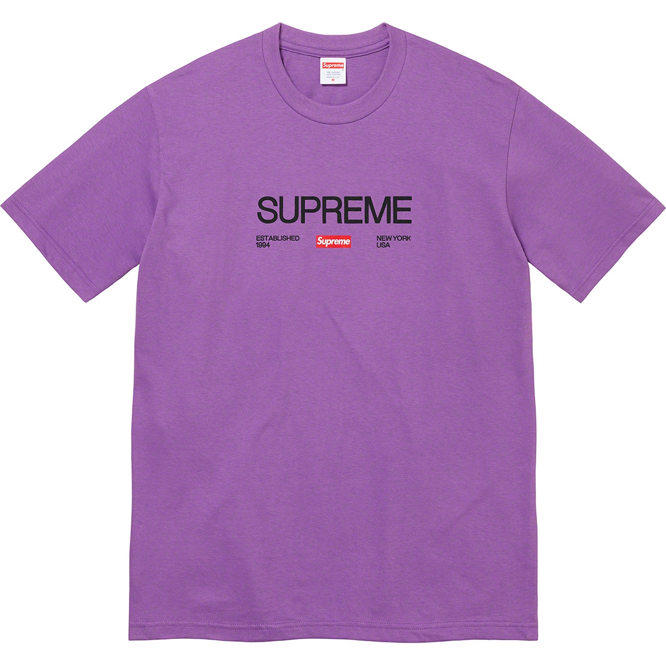 Supreme Est. 1994 Tee (FW21) - Purple - $38