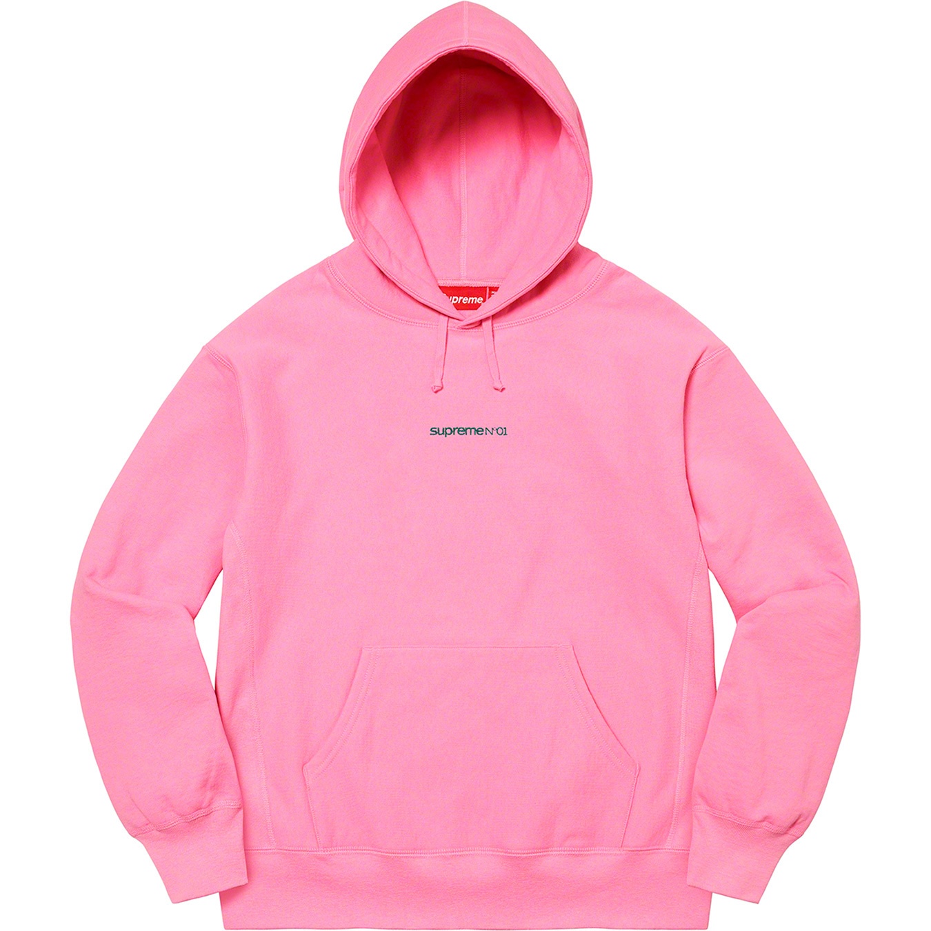 Supreme Number One Hooded Sweatshirt (FW21) - Pink - $168