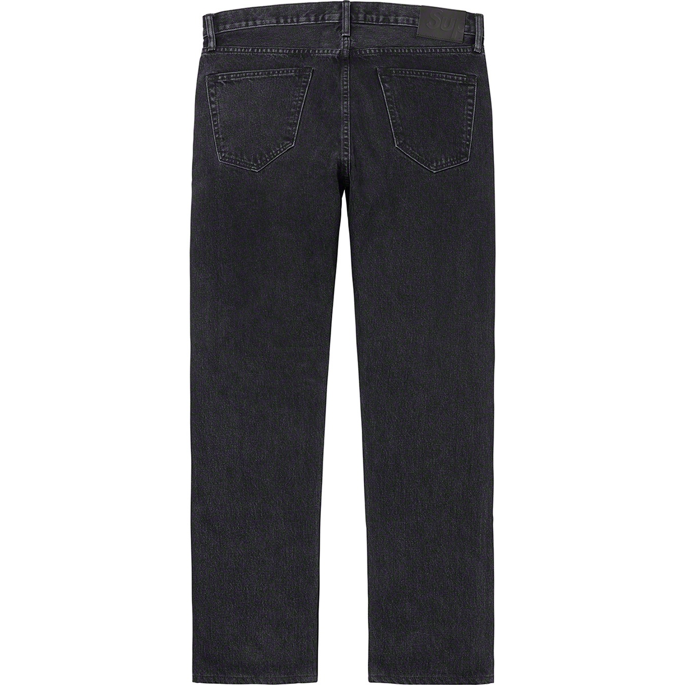 Supreme Stone Washed Black Slim Jean (FW21) - Washed Black - $148