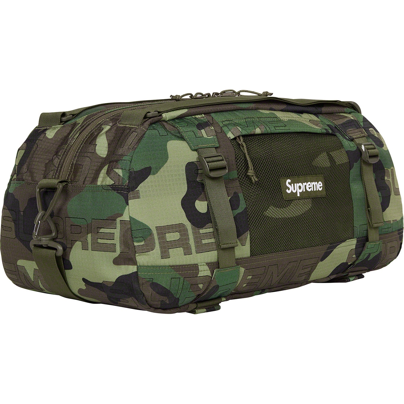 Supreme Duffle Bag (FW21) - Woodland Camo - $148