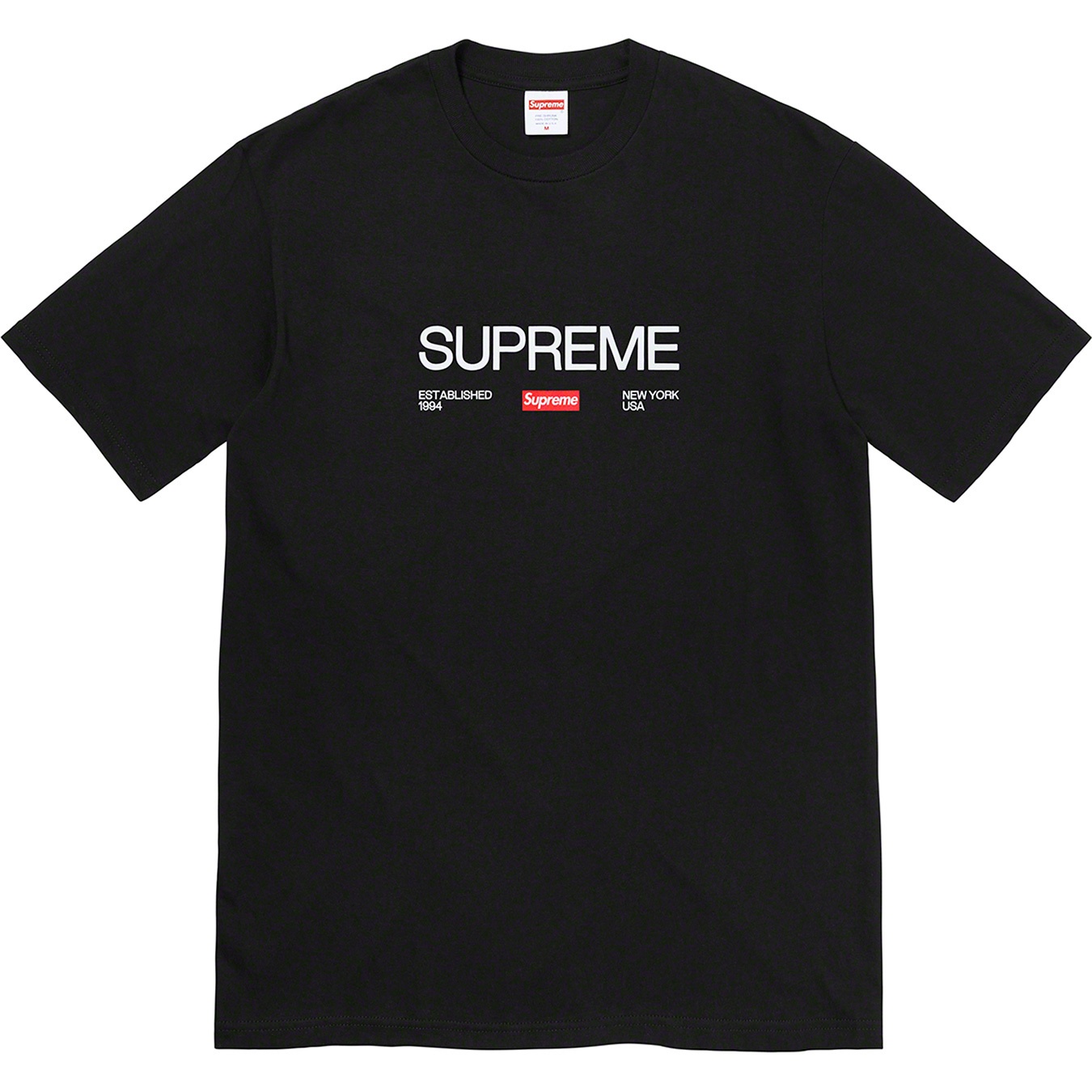 Supreme Est. 1994 Tee (FW21) - Black - $38