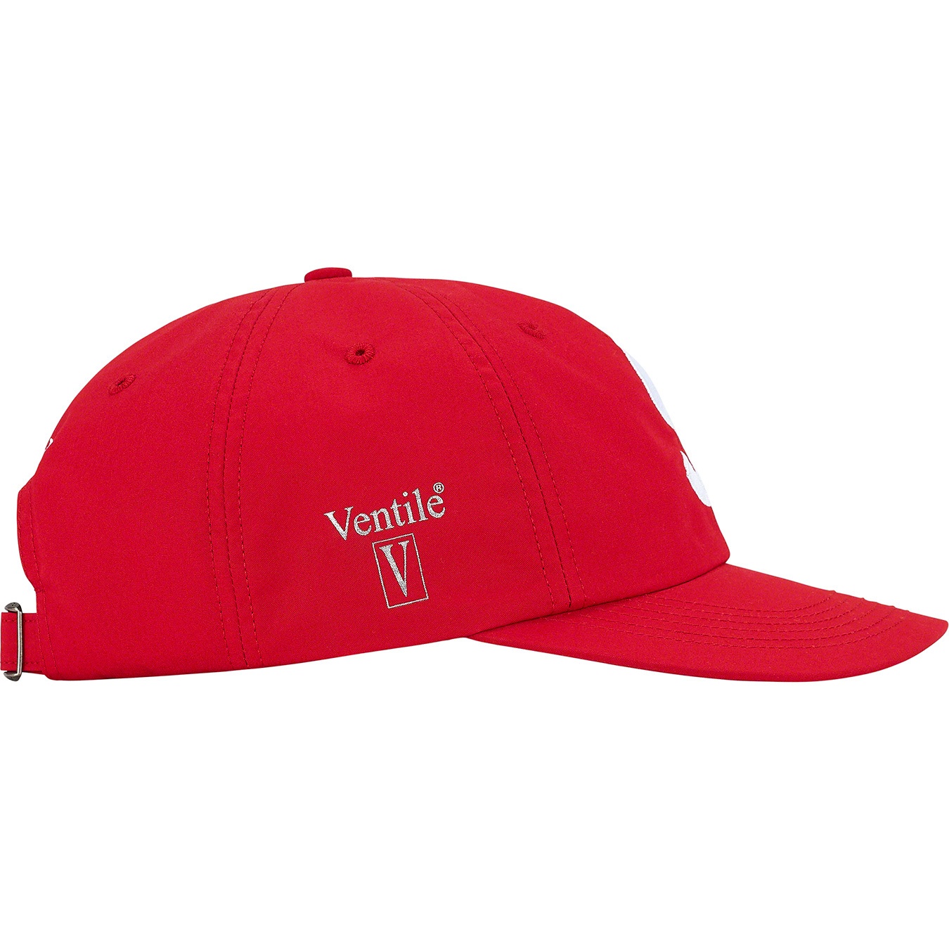 Supreme Ventile S Logo 6-Panel (FW21) - Red - $54