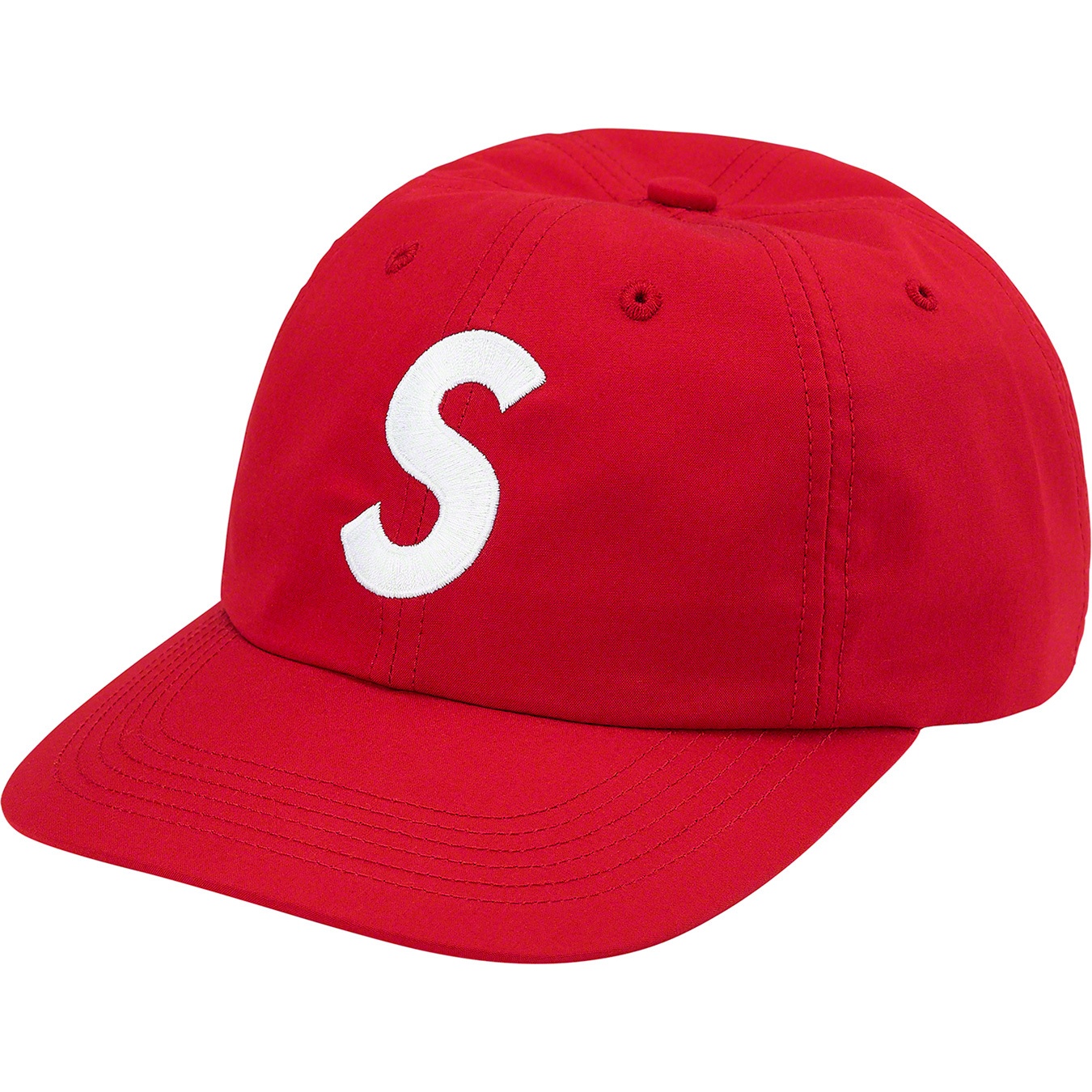Supreme Ventile S Logo 6-Panel (FW21) - Red - $54