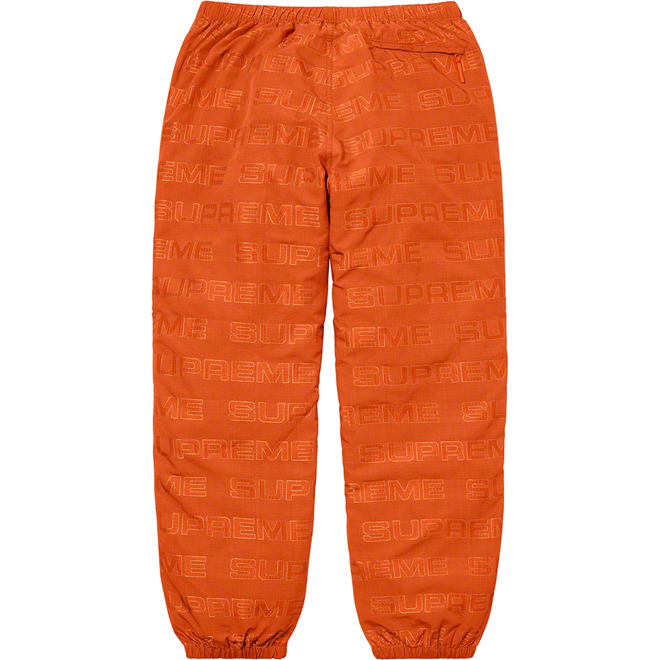 Supreme Logo Ripstop Track Pant (FW21) - Orange - $138