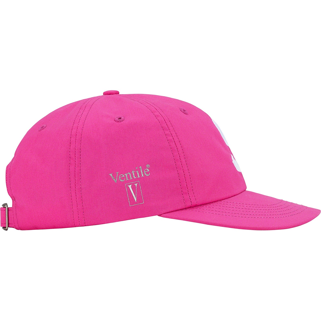 Supreme Ventile S Logo 6-Panel (FW21) - Magenta - $54