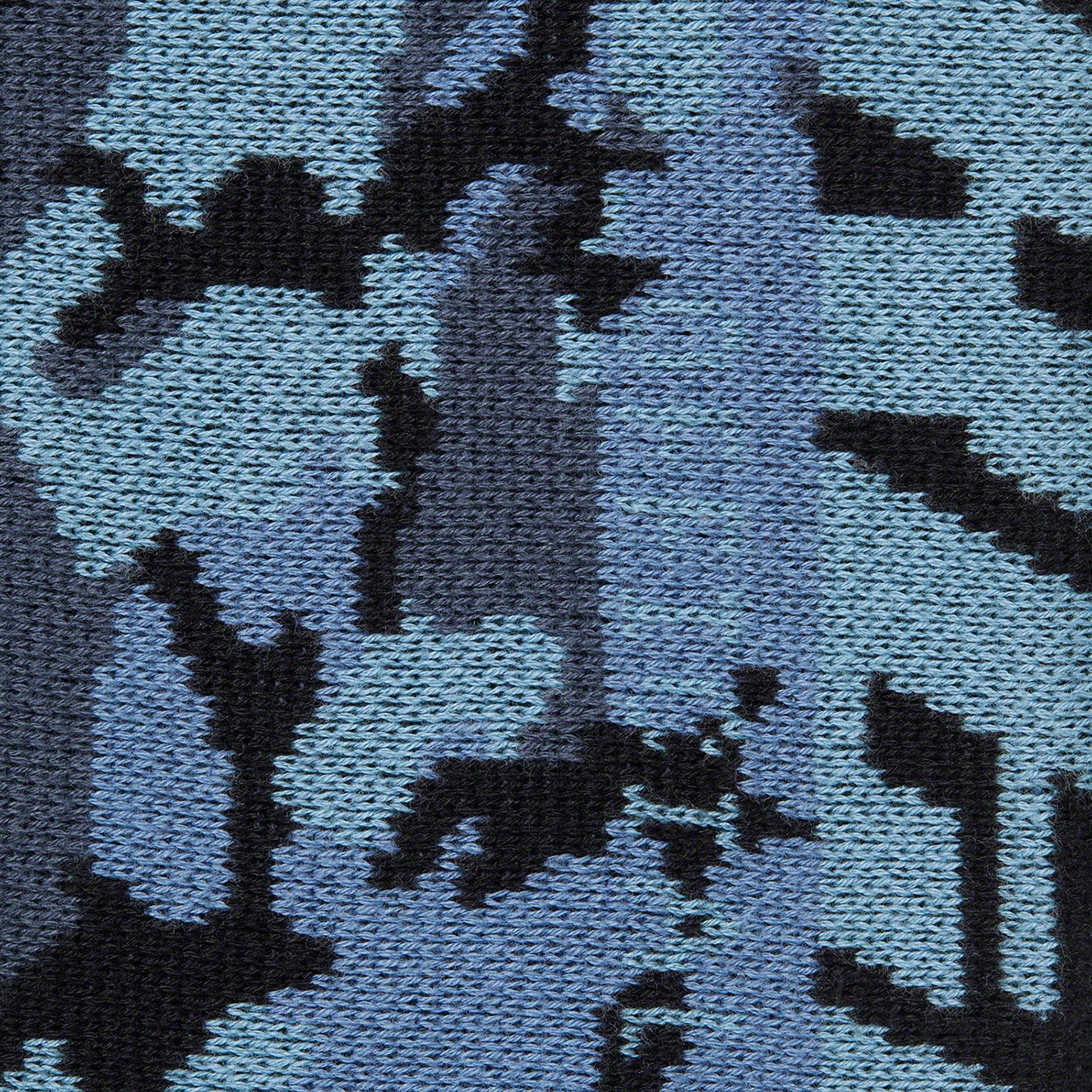 Supreme Sleeve Stripe Sweater (FW21) - Blue Camo - $138