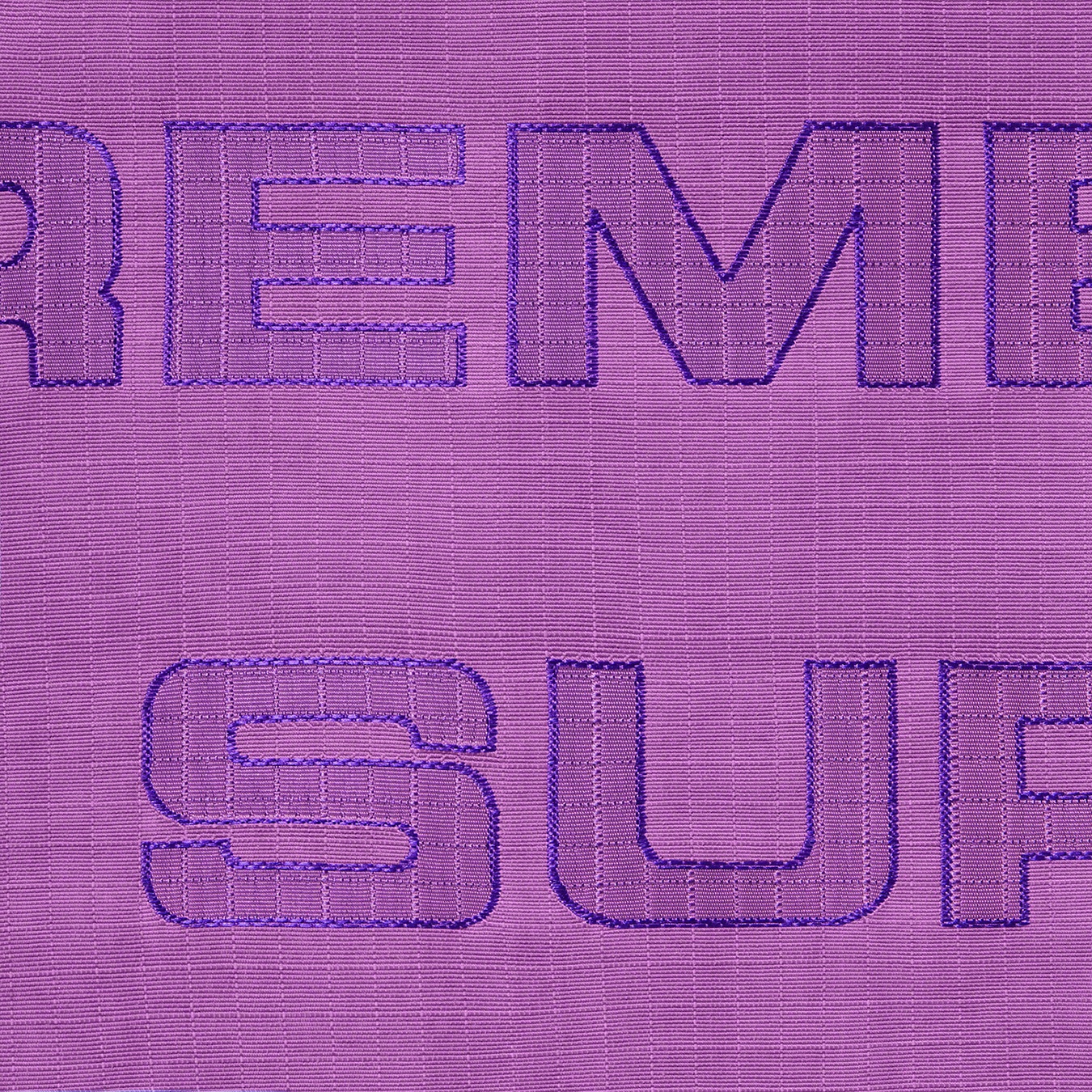 Supreme Logo Ripstop Track Pant (FW21) - Purple - $138