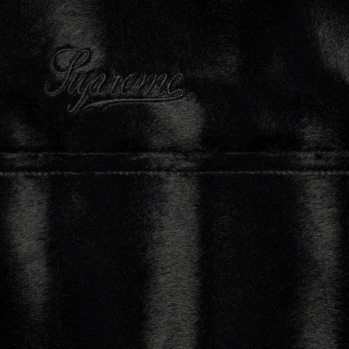 Supreme Velour Track Jacket (FW21) - Black - $138