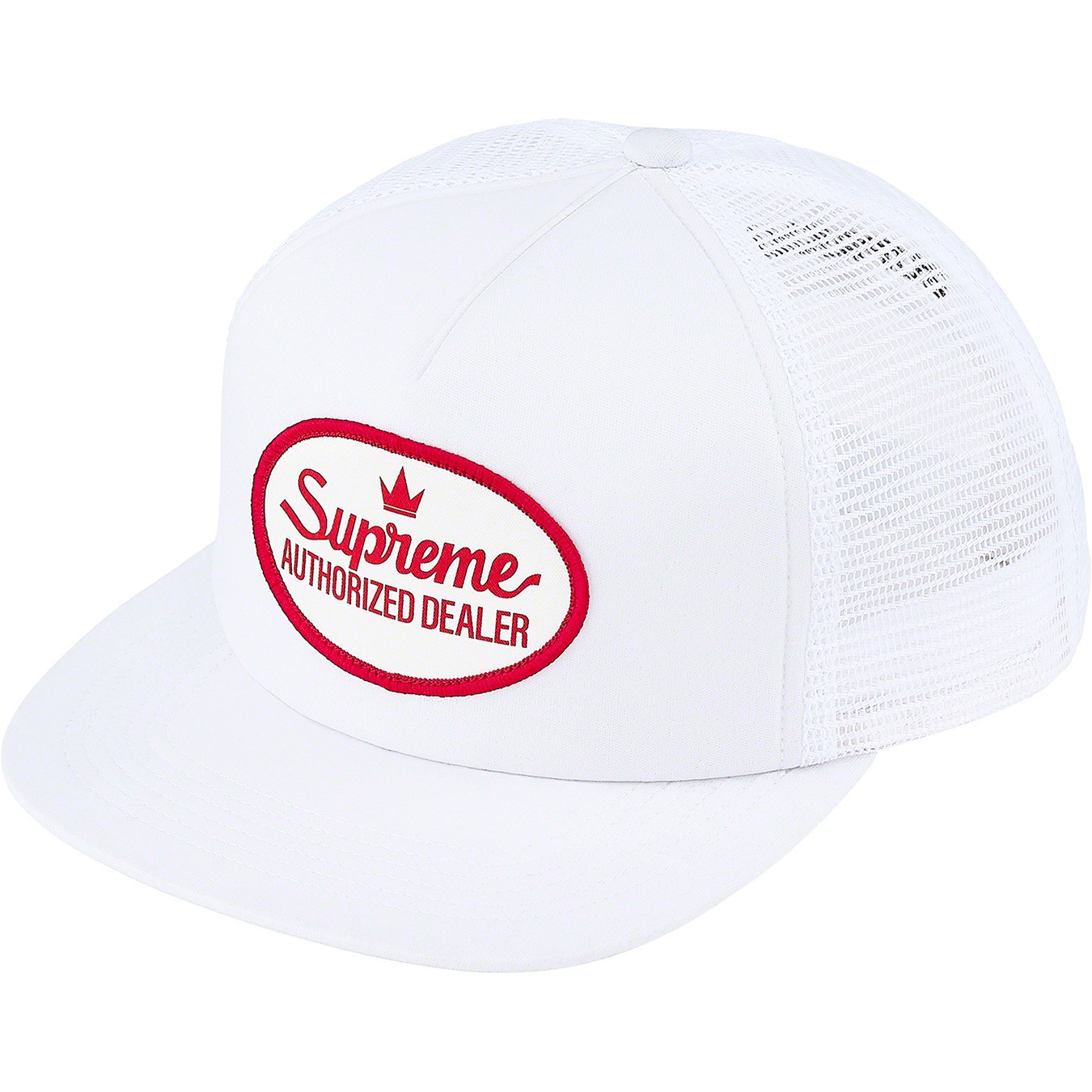 Supreme Authorized Mesh Back 5-Panel (FW21) - White - $42