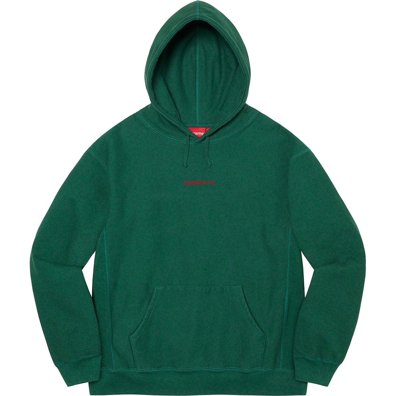 Supreme Number One Hooded Sweatshirt (FW21) - Dark Green - $168