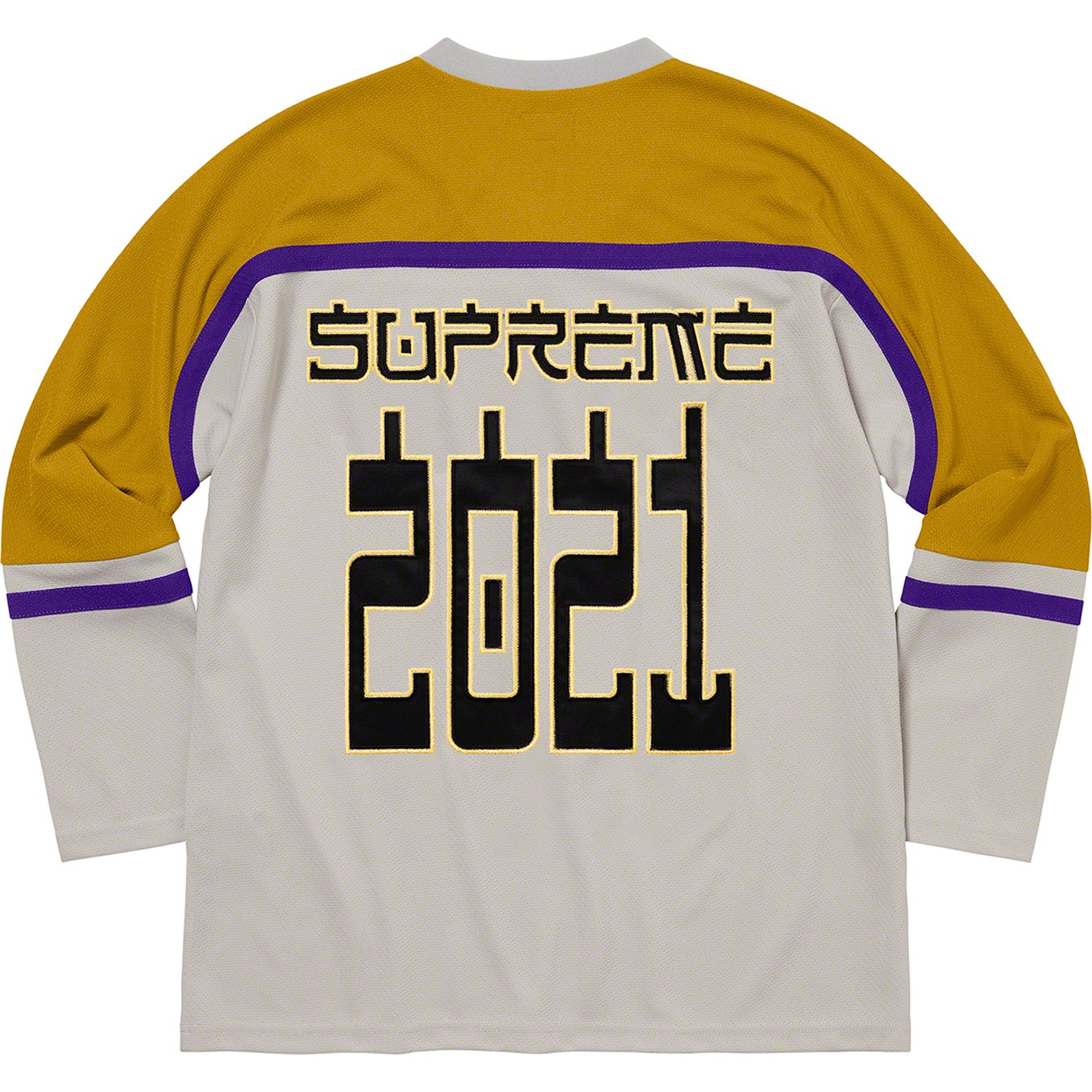 Supreme Demon Hockey Jersey (FW21) - Grey - $148