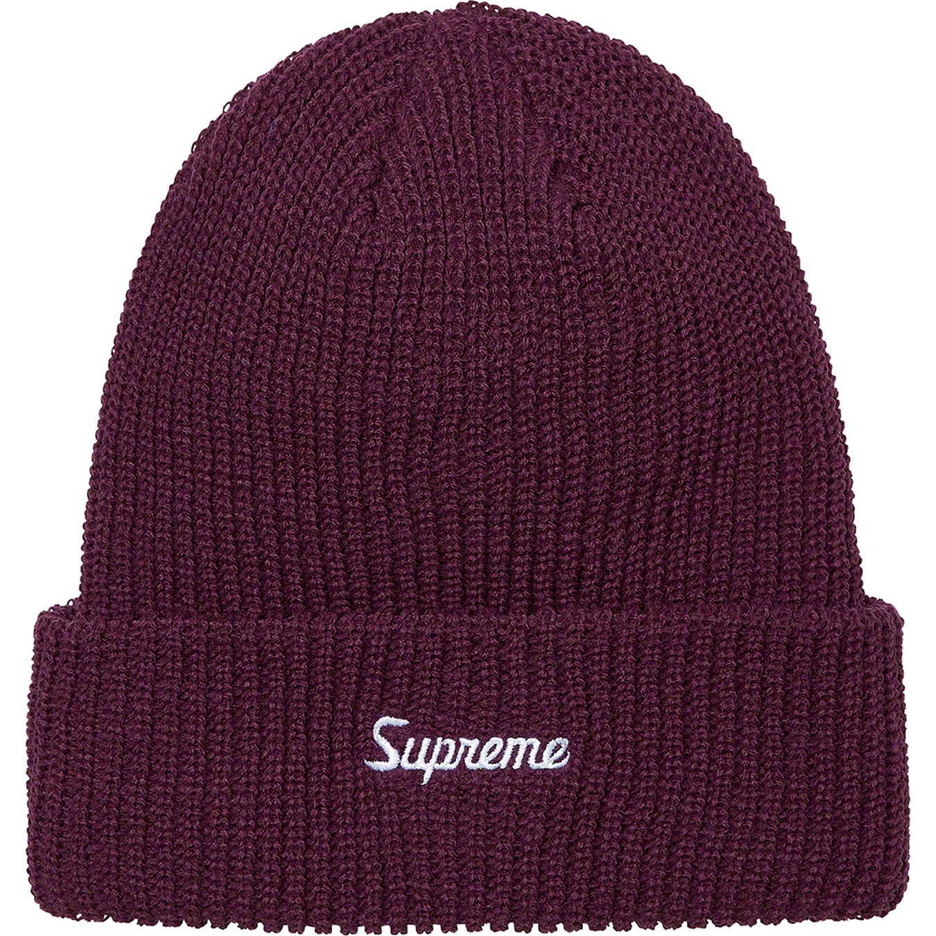 Supreme Loose Gauge Beanie (FW21) - Eggplant - $38
