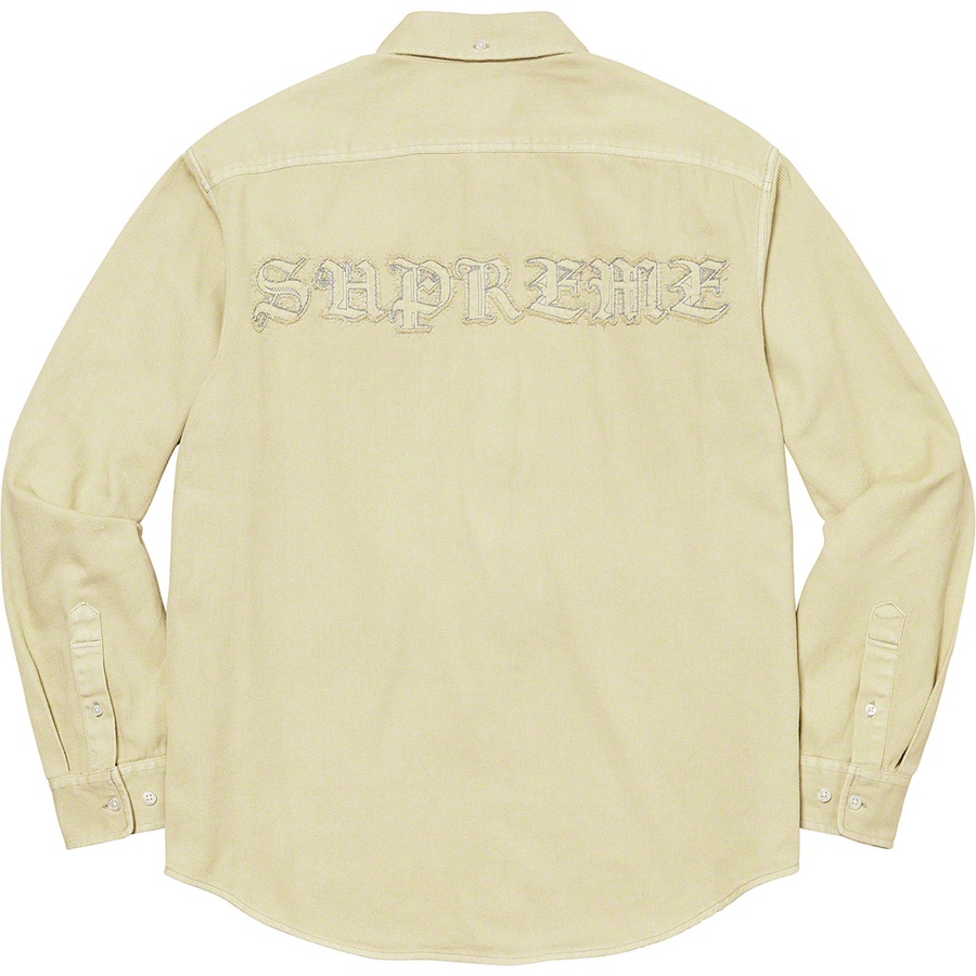 Supreme Appliqué Denim Shirt (FW21) - Natural - $138