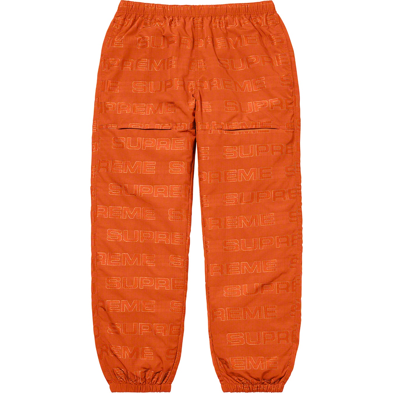Supreme Logo Ripstop Track Pant (FW21) - Orange - $138