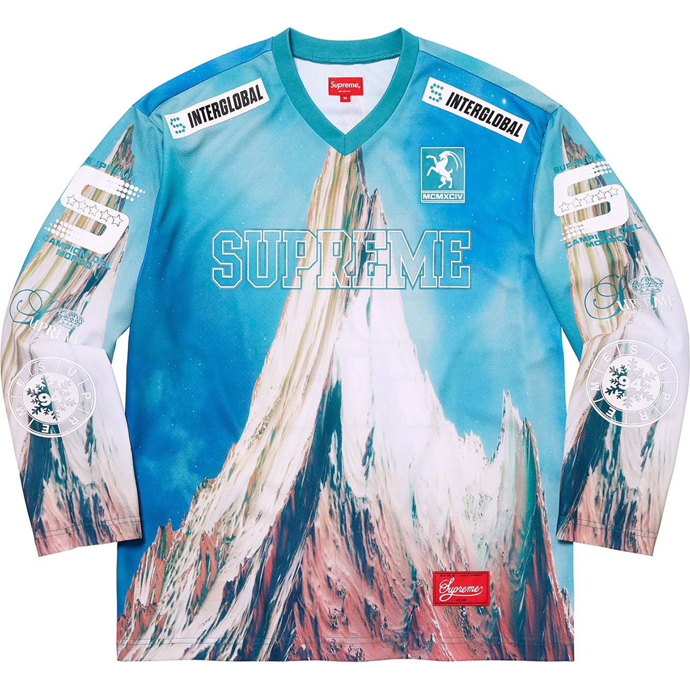 Supreme Mountain Hockey Jersey (FW21) - Blue - $128