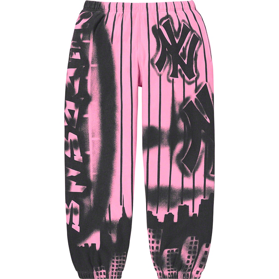 Supreme Supreme New York Yankees™Airbrush Sweatpant (FW21) - Pink - $198