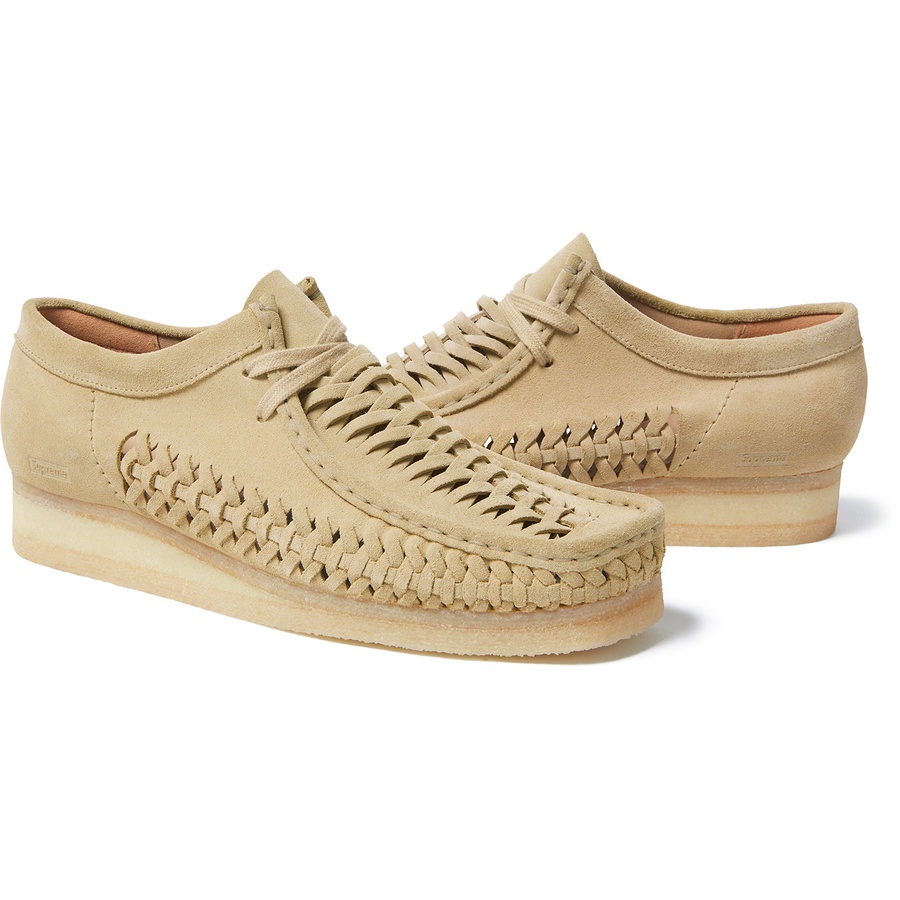 Supreme Supreme Clarks Originals Woven Wallabee (FW21) - Tan - $178