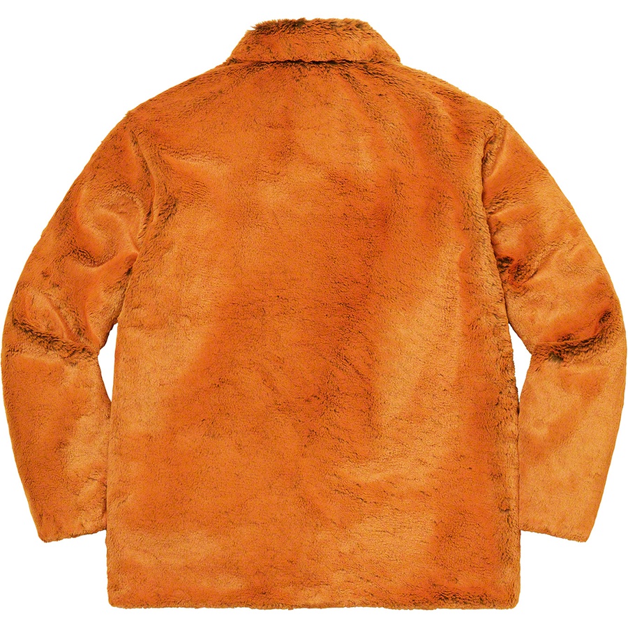 Supreme 2-Tone Faux Fur Shop Coat (FW21) - Orange - $388