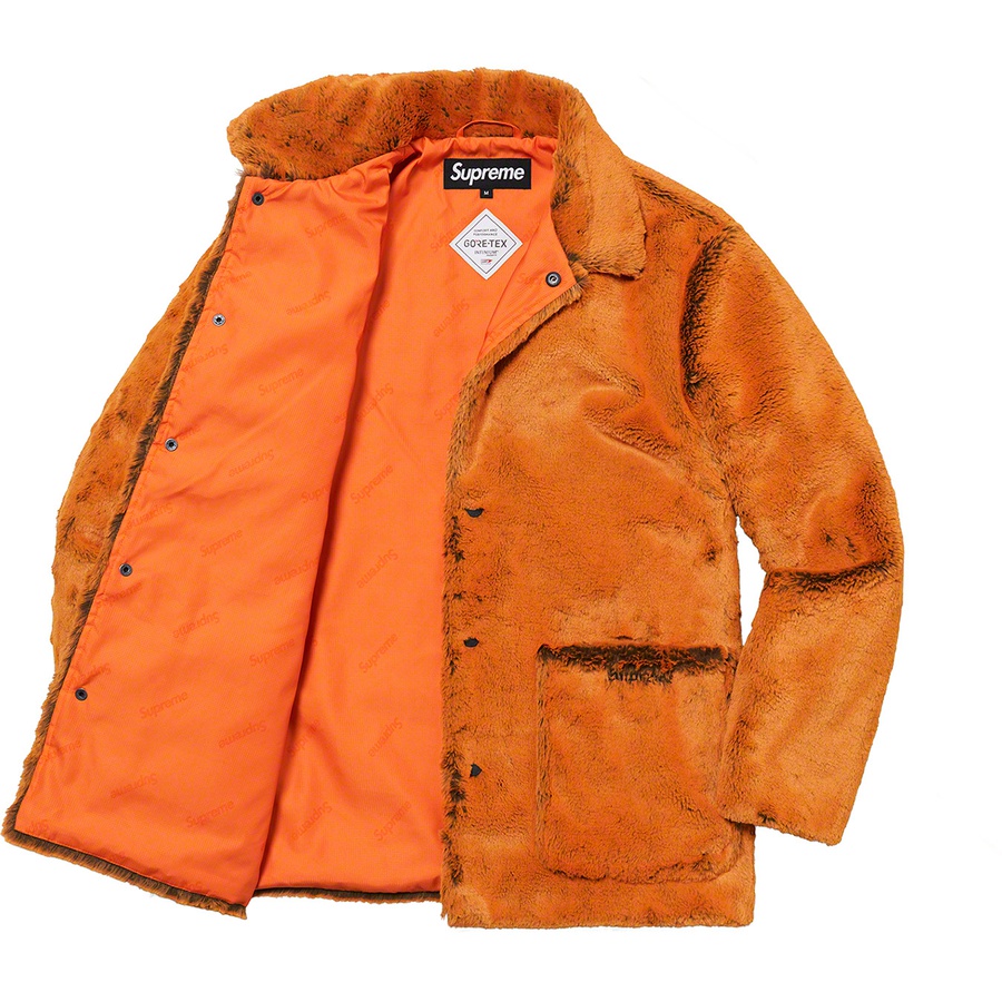 Supreme 2-Tone Faux Fur Shop Coat (FW21) - Orange - $388