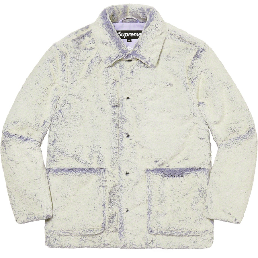 Supreme 2-Tone Faux Fur Shop Coat (FW21) - Lilac - $388