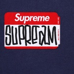 Supreme Gonz Nametag S S Top (FW21) - Washed Navy