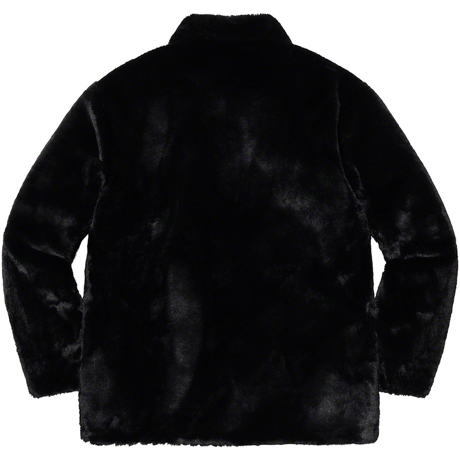 Supreme 2-Tone Faux Fur Shop Coat (FW21) - Black - $388