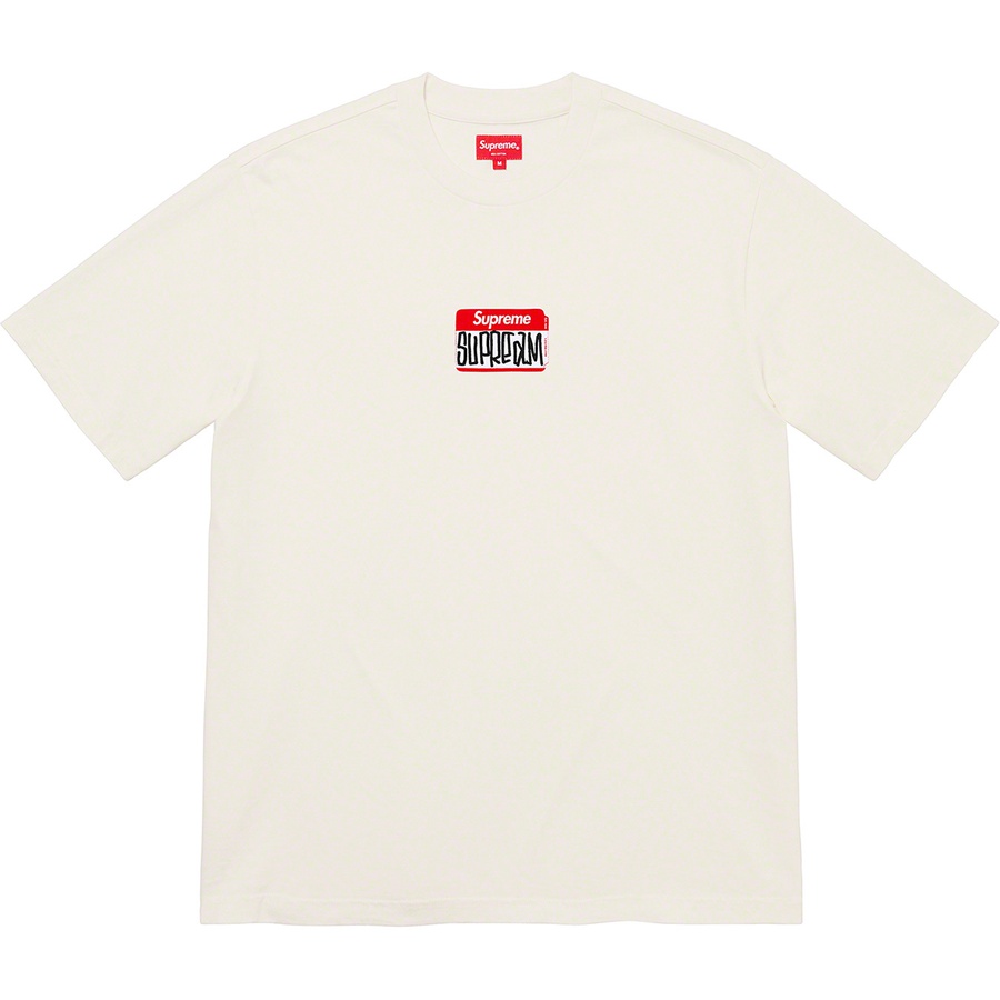 Supreme Gonz Nametag S S Top (FW21) - Natural - $68